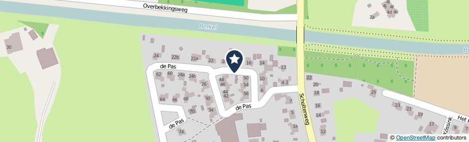Kaartweergave De Pas in Haarlo