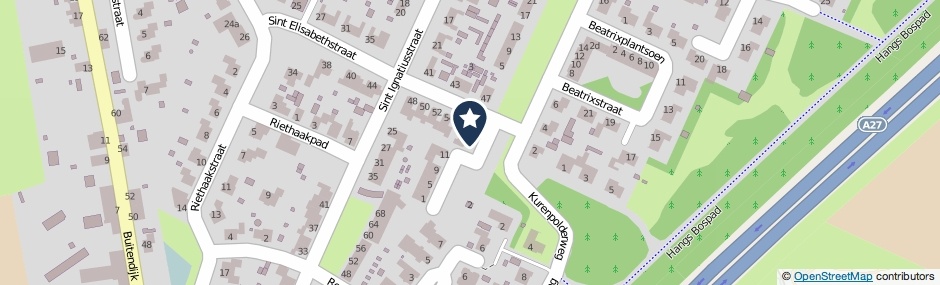 Kaartweergave Halifaxstraat 13 in Hank