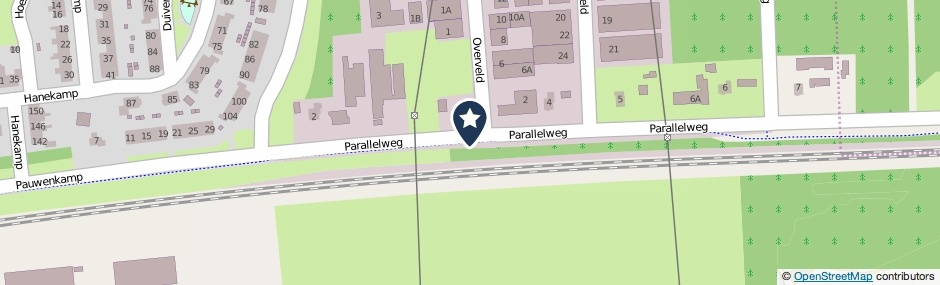 Kaartweergave Parallelweg in Harderwijk