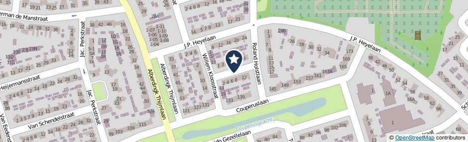Kaartweergave Van Deysselstraat in Harderwijk