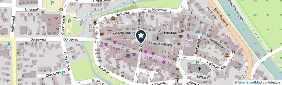Kaartweergave 2e Walsteeg in Hattem