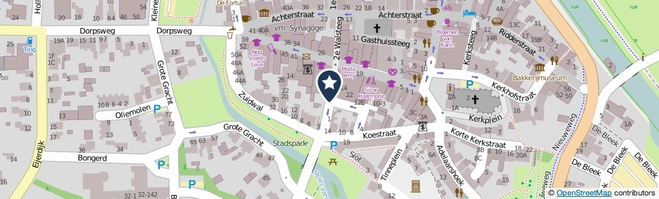 Kaartweergave 3e Walsteeg in Hattem