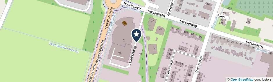 Kaartweergave Daendelsweg in Hattem