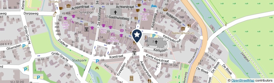 Kaartweergave Markt in Hattem