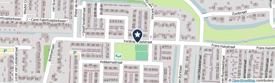 Kaartweergave Ferdinand Bolstraat in Hazerswoude-Dorp