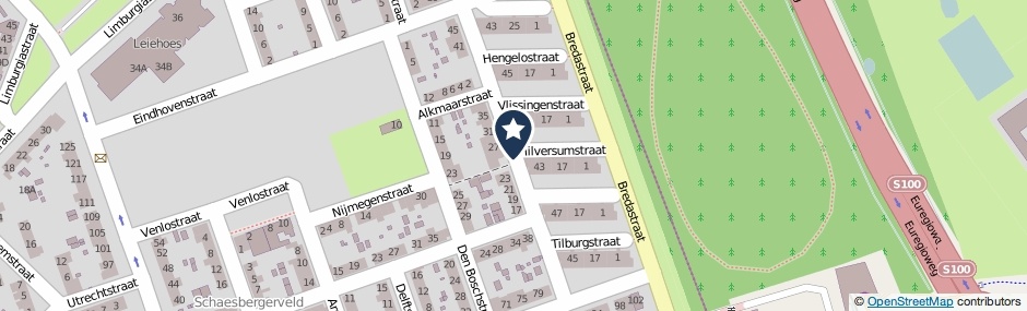 Kaartweergave Apeldoornstraat in Heerlen