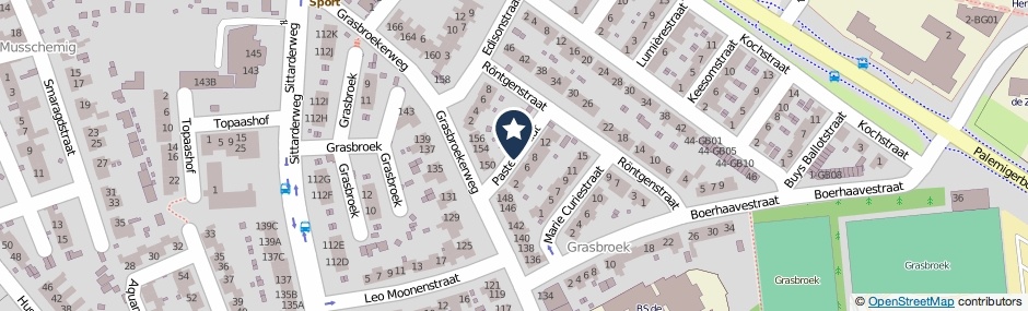 Kaartweergave Pasteurstraat in Heerlen