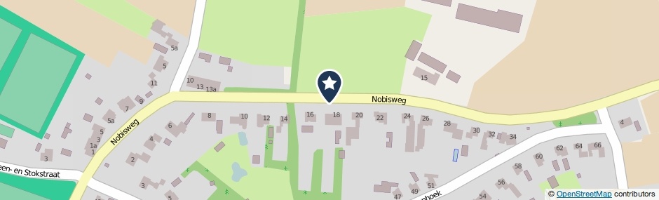 Kaartweergave Nobisweg in Heeswijk-Dinther