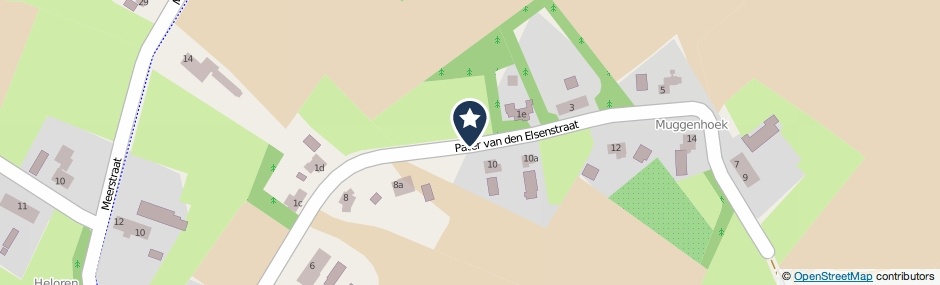 Kaartweergave Pater Van Den Elsenstraat in Heeswijk-Dinther