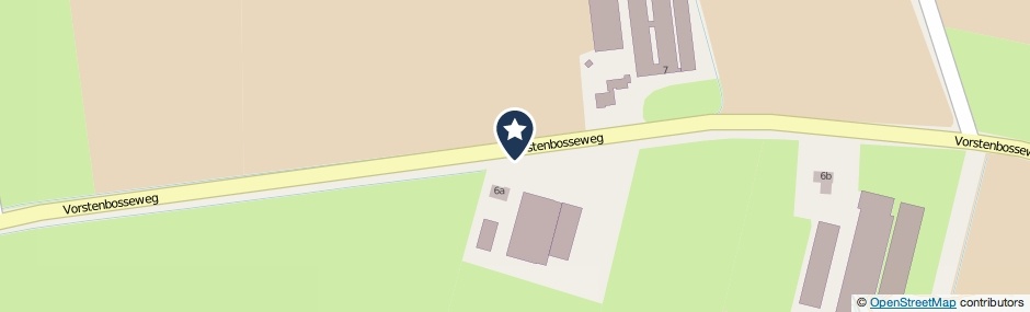 Kaartweergave Vorstenbosseweg in Heeswijk-Dinther