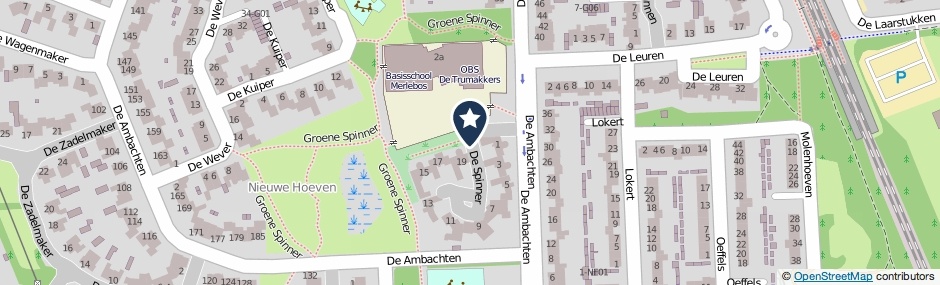 Kaartweergave De Spinner in Heeze