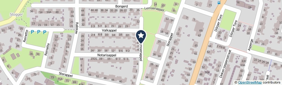 Kaartweergave Lemoenappel in Helden