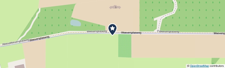 Kaartweergave Weeversplasweg in Hengelo (Gelderland)