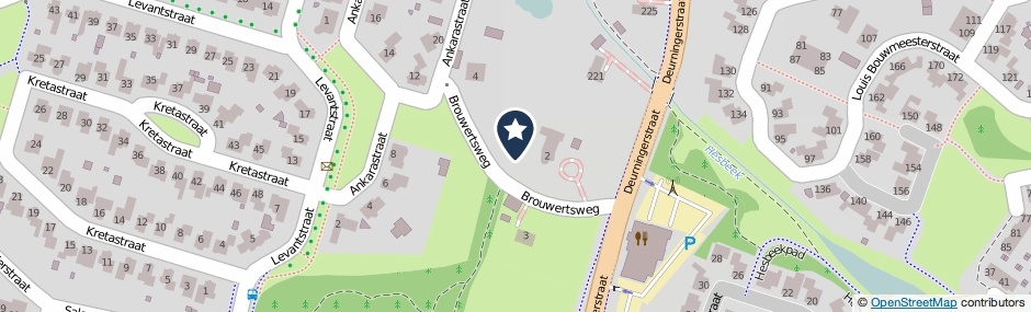 Kaartweergave Brouwertsweg in Hengelo (Overijssel)
