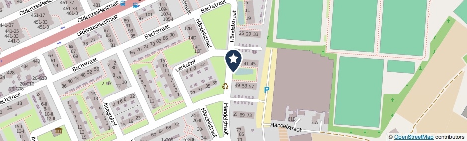 Kaartweergave Handelstraat in Hengelo (Overijssel)