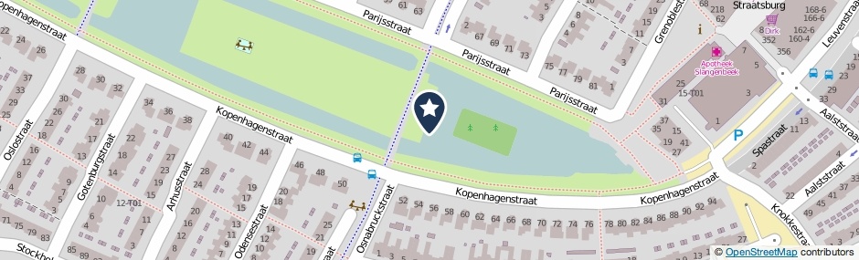 Kaartweergave Kopenhagenstraat in Hengelo (Overijssel)