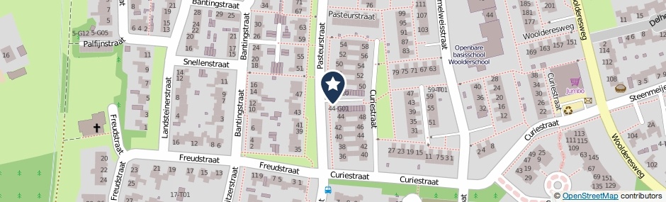 Kaartweergave Pasteurstraat in Hengelo (Overijssel)