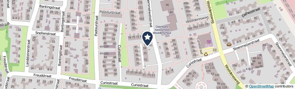 Kaartweergave Semmelweisstraat in Hengelo (Overijssel)