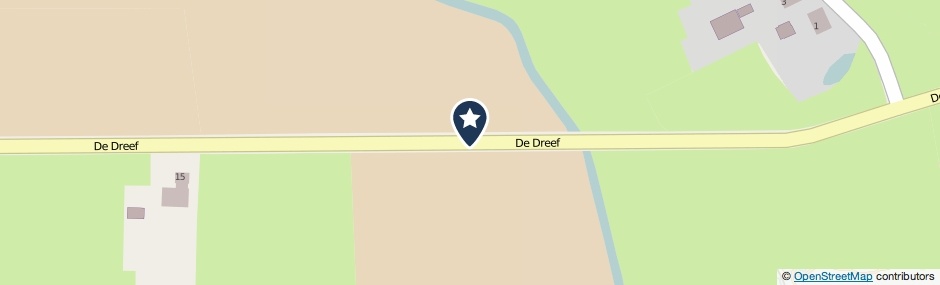 Kaartweergave De Dreef in Hernen