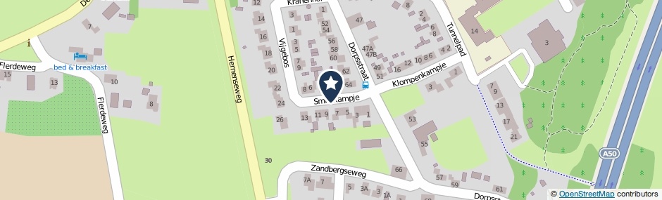 Kaartweergave Smitskampje in Hernen