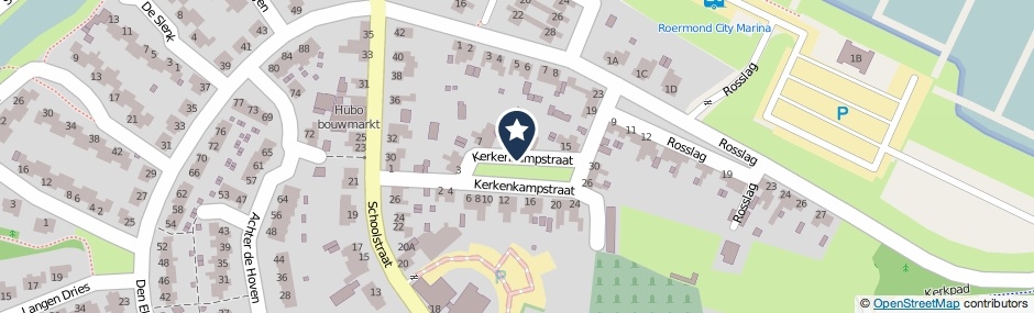 Kaartweergave Kerkenkampstraat in Herten