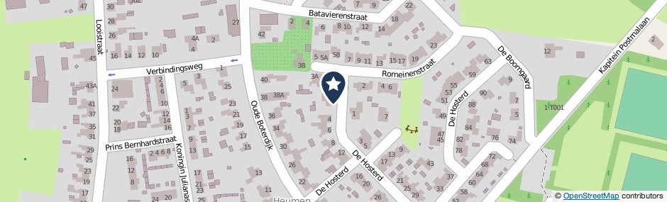 Kaartweergave De Hosterd 2 in Heumen