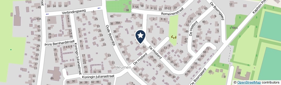 Kaartweergave De Hosterd 8 in Heumen