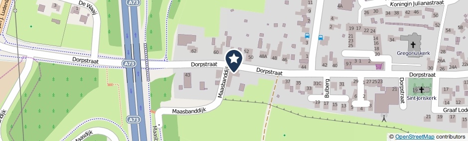 Kaartweergave Dorpstraat 39 in Heumen