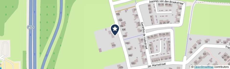 Kaartweergave Looistraat 49 in Heumen