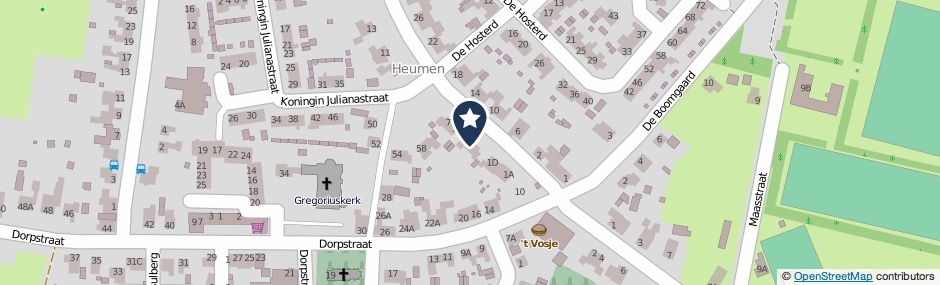 Kaartweergave Oude Boterdijk 3 in Heumen
