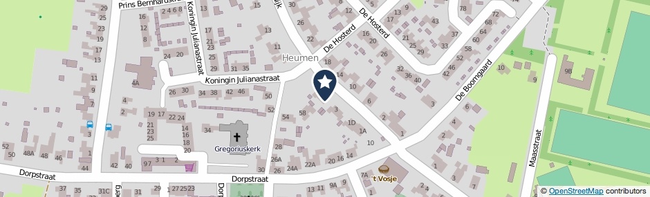 Kaartweergave Oude Boterdijk 5 in Heumen