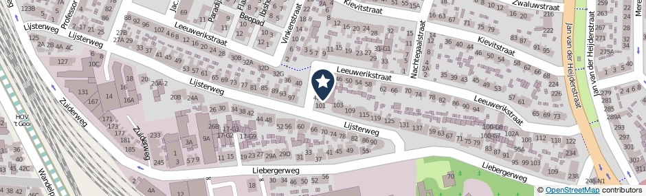 Kaartweergave Leeuwerikstraat 42-C in Hilversum