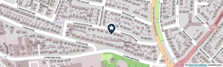 Kaartweergave Leeuwerikstraat 84 in Hilversum