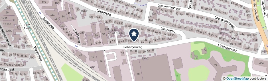 Kaartweergave Liebergerweg 29-C in Hilversum