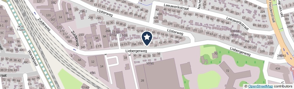 Kaartweergave Liebergerweg 31 in Hilversum