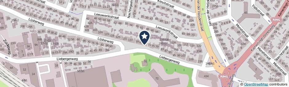 Kaartweergave Liebergerweg 67 in Hilversum