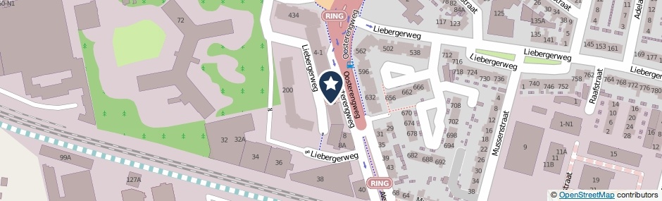 Kaartweergave Oosterengweg 6-13 in Hilversum