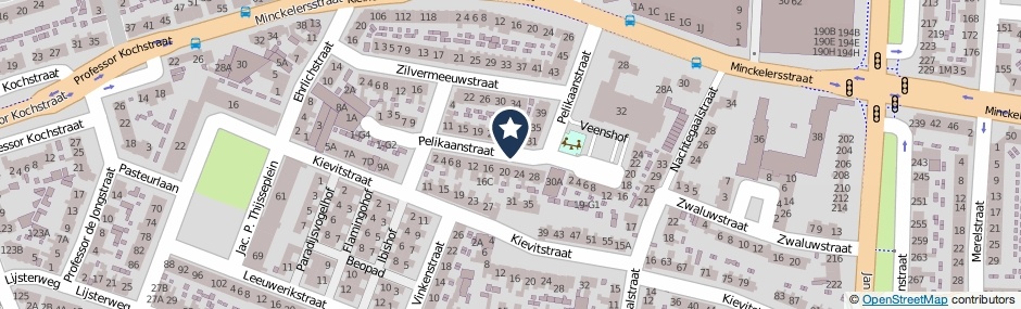 Kaartweergave Pelikaanstraat in Hilversum