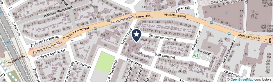 Kaartweergave Zilvermeeuwstraat 2-A in Hilversum