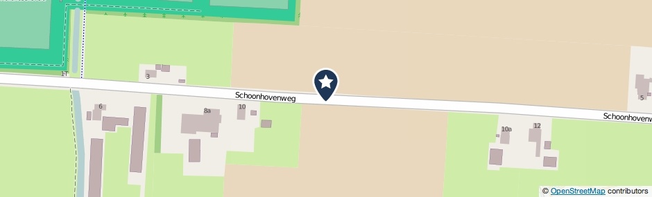 Kaartweergave Schoonhovenweg in Hollandscheveld