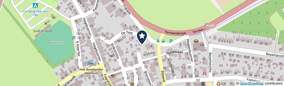 Kaartweergave De Terp 2 in Holwerd