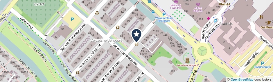 Kaartweergave Antje Breijerstraat in Hoofddorp