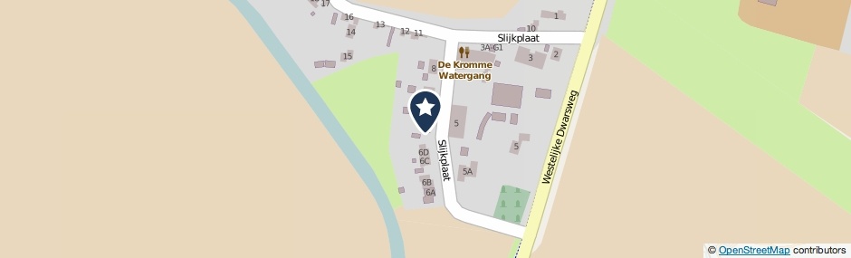Kaartweergave Slijkplaat 6-E in Hoofdplaat