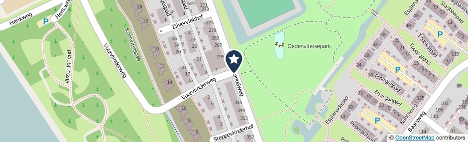 Kaartweergave Keizersmantelweg in Hoogvliet Rotterdam