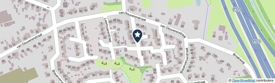 Kaartweergave Radmakerstraat in Horst