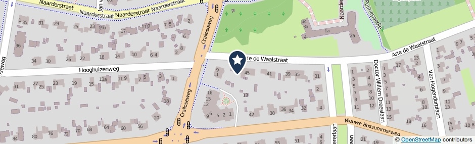 Kaartweergave Arie De Waalstraat 49 in Huizen
