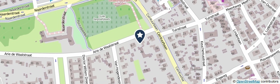 Kaartweergave Arie De Waalstraat 5 in Huizen