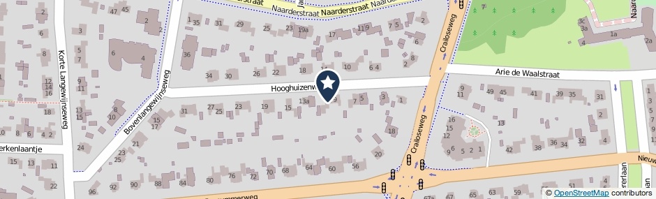 Kaartweergave Hooghuizenweg 11 in Huizen