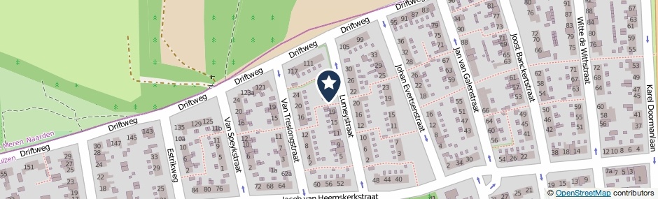 Kaartweergave Lumeystraat 21 in Huizen