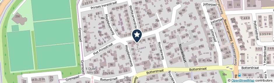 Kaartweergave Piet Prinsstraat 28 in Huizen